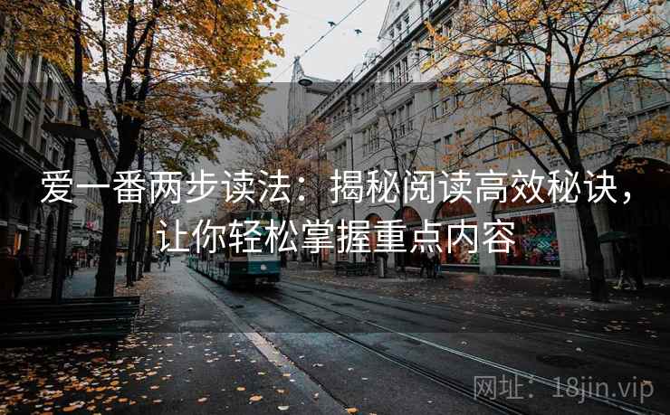 爱一番两步读法：揭秘阅读高效秘诀，让你轻松掌握重点内容