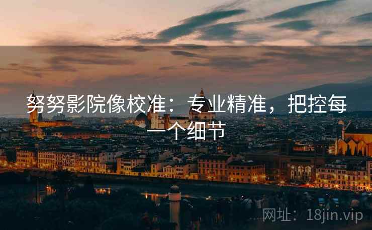 努努影院像校准:专业精准,把控每一个细节