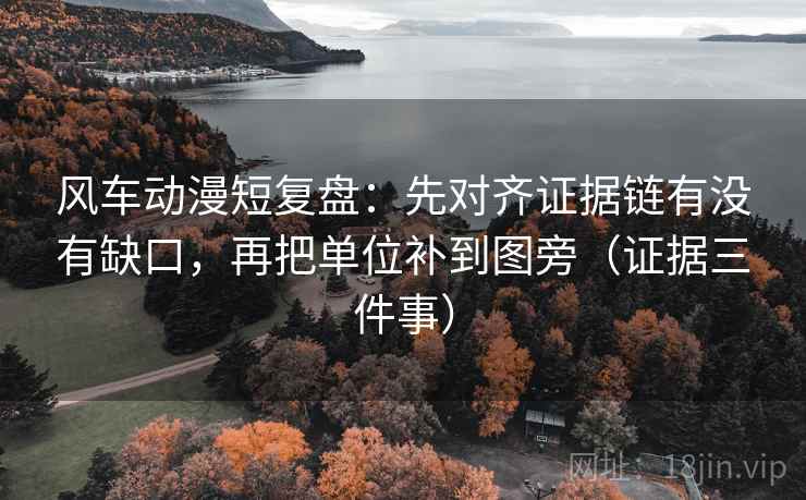 风车动漫短复盘：先对齐证据链有没有缺口，再把单位补到图旁（证据三件事）