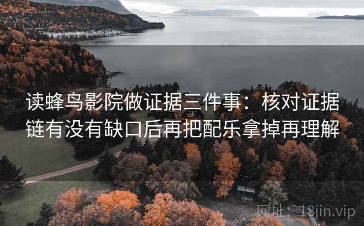 读蜂鸟影院做证据三件事:核对证据链有没有缺口后再把配乐拿掉再理解 第1张 读蜂鸟影院做证据三件事:核对证据链有没有缺口后再把配乐拿掉再理解 第1张